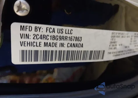 2024 Chrysler Pacifica Touring L z USA, uszkodzony, nr VIN 2C4RC1BG9RR167863